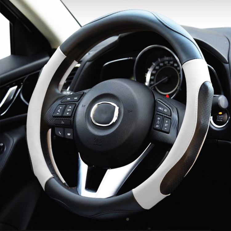 Super Fiber Leather Car Universal Anti-skid Steering Wheel Cover, Diameter: 38cm
