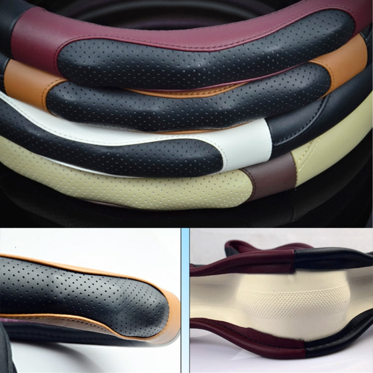 Super Fiber Leather Car Universal Anti-skid Steering Wheel Cover, Diameter: 38cm