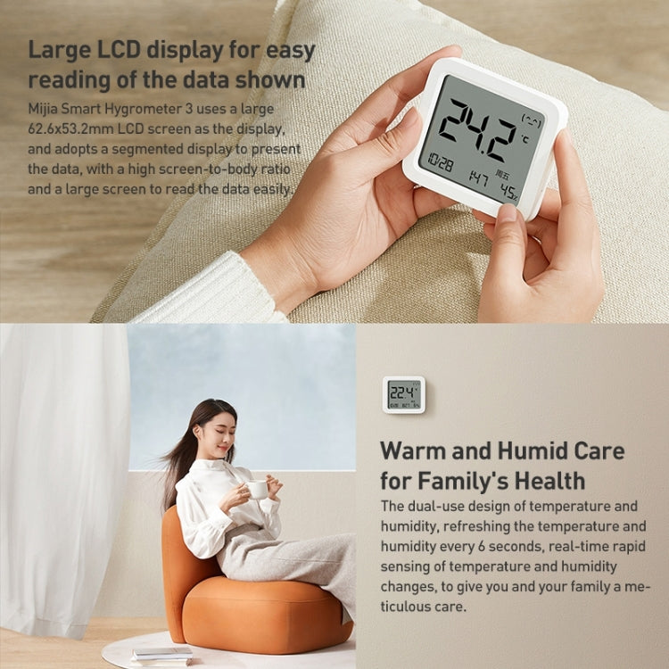Original Xiaomi Mijia Smart Bluetooth Digital Thermometer Hygrometer 3, Thermometer Hygrometer 3