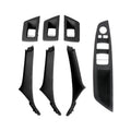 For BMW F10 / F18 5 Series 7pcs Car Inside Doors Handle Pull Trim Cover, 51417225874, Right Driving(Black), Right Driving(Beige Yellow), Right Driving(Beige White), Right Driving(Grey), Right Driving(Wine Red), Right Driving(Mocha Color)