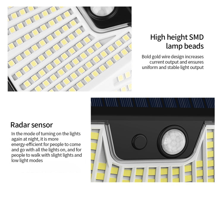 XY0159 159 LEDs Outdoor Solar Human Body Sensor Courtyard Wall Light, 1pc, 2pcs, 4pcs, 6pcs, 8pcs