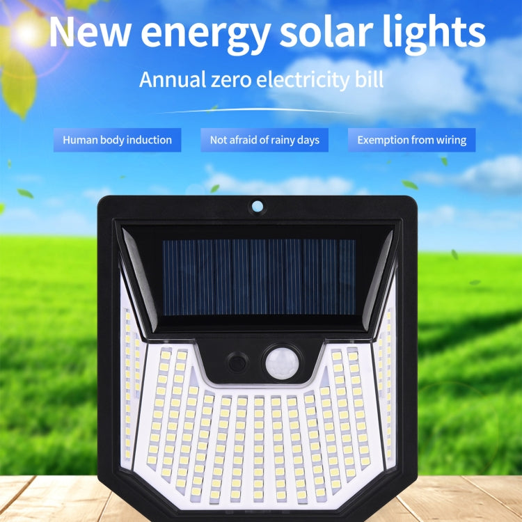 XY0159 159 LEDs Outdoor Solar Human Body Sensor Courtyard Wall Light, 1pc, 2pcs, 4pcs, 6pcs, 8pcs