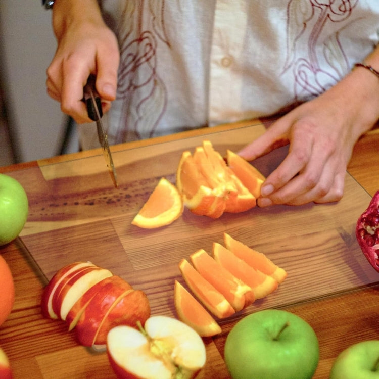 YX077 Transparent Acrylic Non Slip Cutting Board, YX077