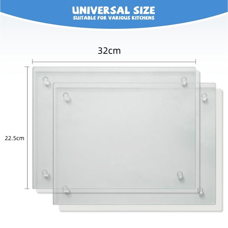 YX078 2pcs / Set Transparent Acrylic Non Slip Cutting Board, YX078
