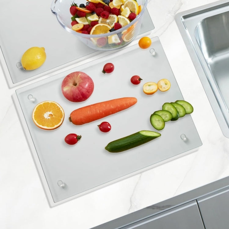 YX078 2pcs / Set Transparent Acrylic Non Slip Cutting Board, YX078