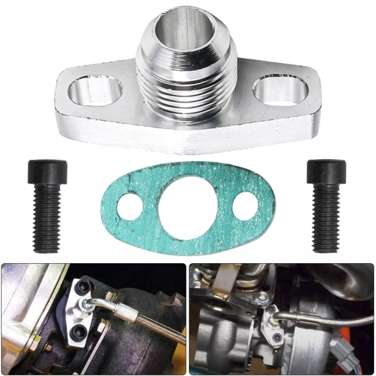 Car Turbine Oil Supply Pipe Flange Gasket AN10 Joint Adapter, For GT25 / GT28 / GT30