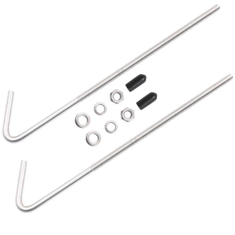 Car Battery Fixing Stainless Steel Bracket Bolt Kit, LS04 8 inch, LS05 10 inch
