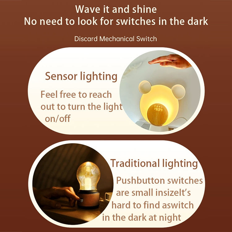 Moonlight Smart Sensing Bear Lamp Supports Bluetooth Speaker Wireless Charging