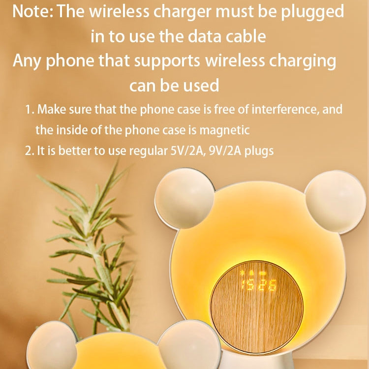 Moonlight Smart Sensing Bear Lamp Supports Bluetooth Speaker Wireless Charging