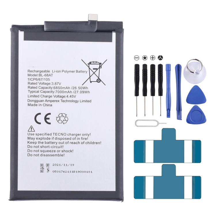 Battery Replacement, For Tecno Camon 17 Pro / Camon 18P, For Tecno Pova 2 LE7, For Tecno Camon 17 CG6 CG7, For Tecno Spark 7 / Spark 7T, For Tecno Spark 6 Air / Pouvoir 4 Pro, For Tecno Spark 6 / Camon 16, For Tecno Pop 4 / Camon 15                    ...