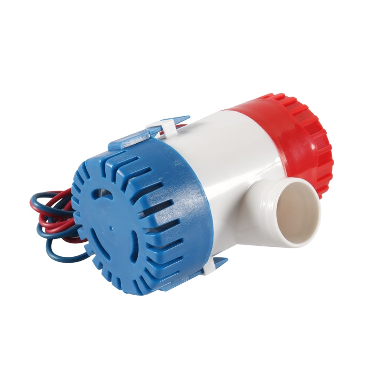 12V-1100GPH Boat / RV Bilge Sump Water Pump with Grey Drain Pipe, with Grey Drain Pipe