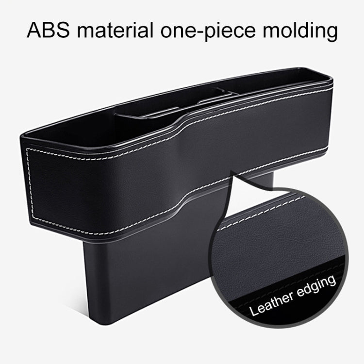 Car Multi-functional Console Box Cup Holder Seat Gap Side Storage Box, Frizzled Feather Style, Grey Front Passenger Seat, Grey Main Driver Seat, Red Front Passenger Seat, Red Main Driver Seat