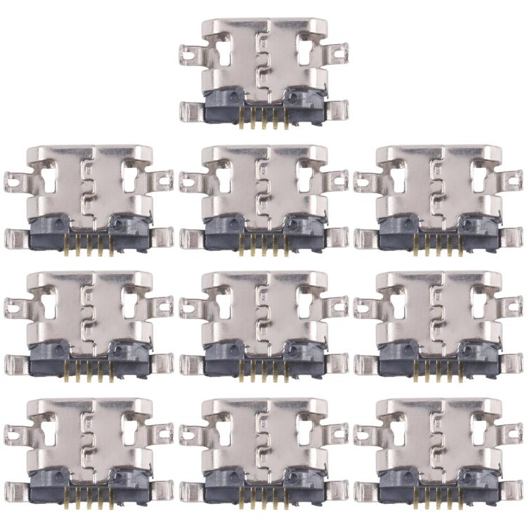 10pcs Original Charging Port Connector, For Infinix Smart 6 X6511, For Infinix Note 11 Pro X697, For Infinix Hot 10 Play X688C, For Infinix Note 10 Pro X695, For Infinix Hot 10 Lite X657B, For Infinix Hot 10