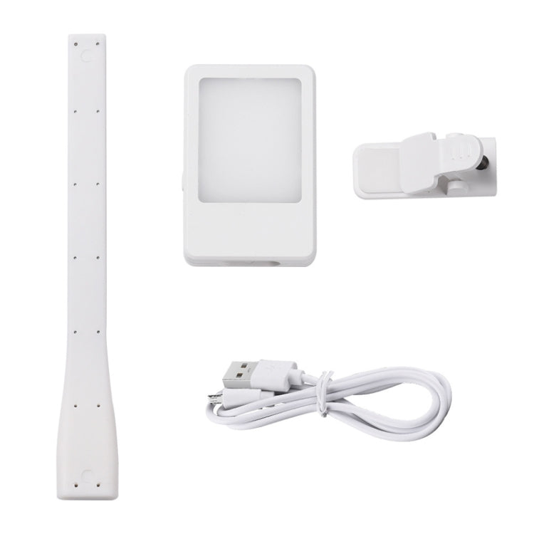 LED Reading Light Clip Book USB Charging Mini Bedside Learning Lamp