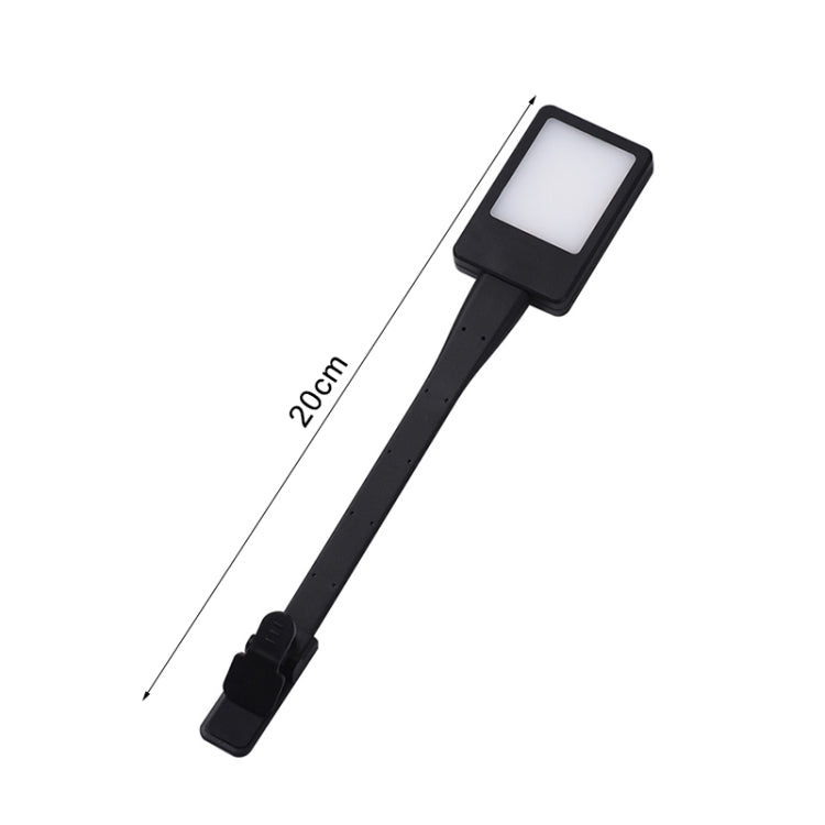LED Reading Light Clip Book USB Charging Mini Bedside Learning Lamp