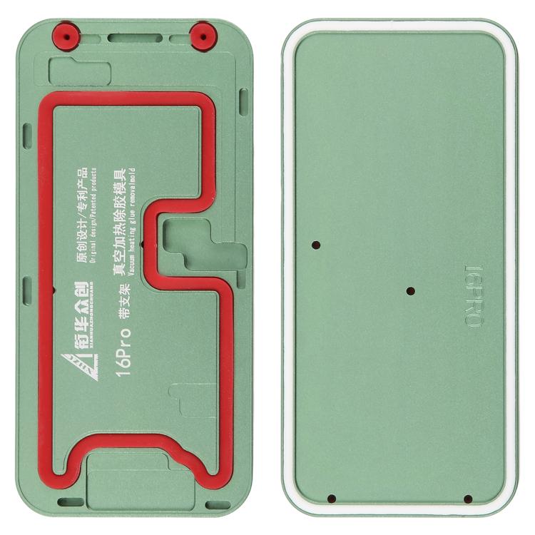 LCD Screen Frame Vacuum Heating Glue Removal Mold with Holder, For iPhone 16 Pro Max, For iPhone 16 Pro, For iPhone 16 Plus, For iPhone 16, For iPhone 15 Pro Max, For iPhone 15 Pro, For iPhone 15 Plus, For iPhone 15, For iPhone 14 Plus, For iPhone 14  ...