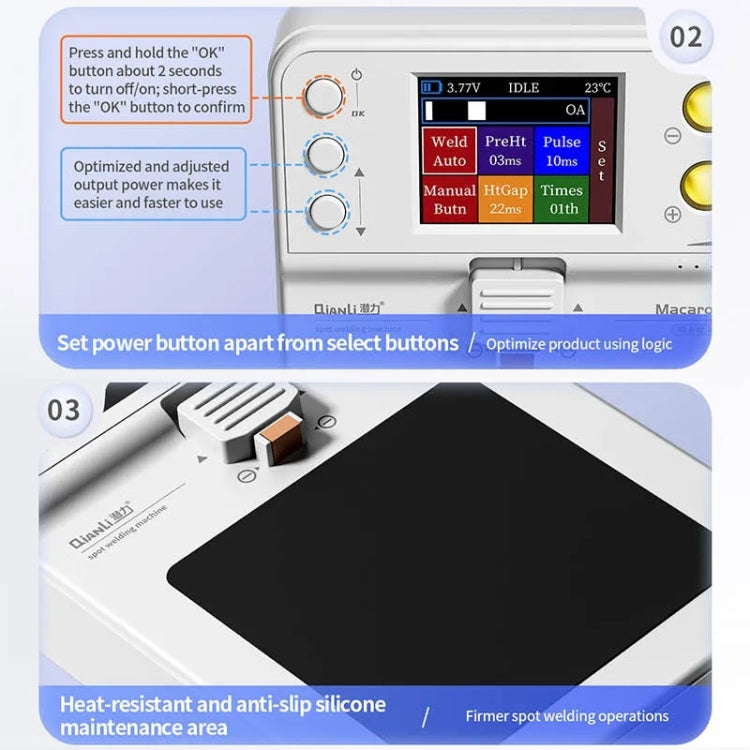 QianLi Macaron Max Portable Double Pulse Integrated Battery Spot Welding Machine