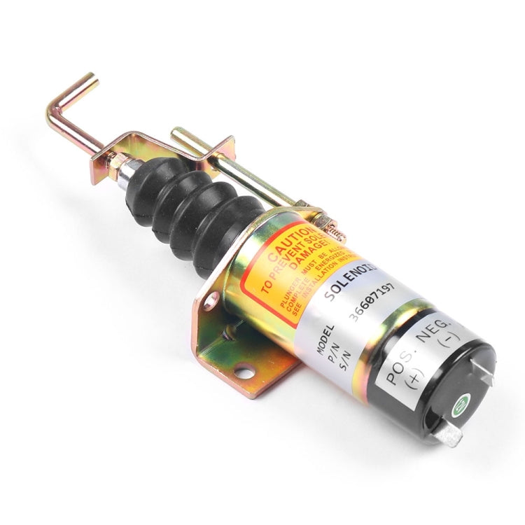 Lister Petter 24V Engine Flameout Solenoid Valve with Magnetic 366-07198, 24V