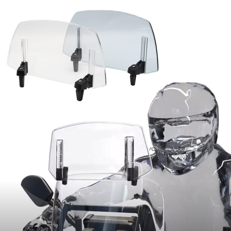 For Kawasaki / Honda / BMW / Yamaha Motorcycle Adjustable Windshield, For Kawasaki / Honda / BMW / Yamaha(Transparent Blue), For Kawasaki / Honda / BMW / Yamaha(Transparent)