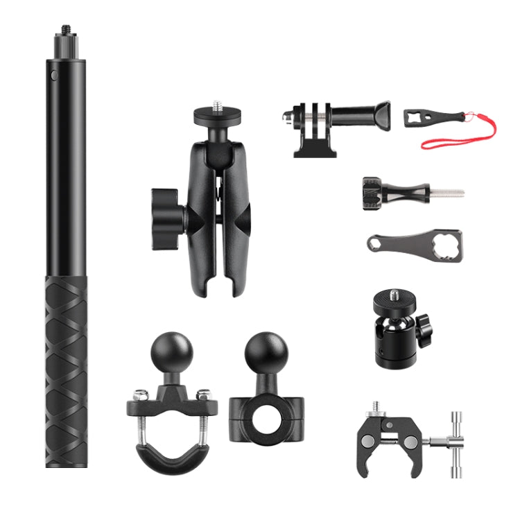 Motorcycle Clamps Handlebar Fixed Mount, 10 in 1 Crabs Selfie Stick, 9 in 1 Dual-Link Crabs Selfie Stick Kit, 3 in 1 U-Type Mount Selfie Stick, 9 in 1 Wrench O-Type Mount Crabs No Stick