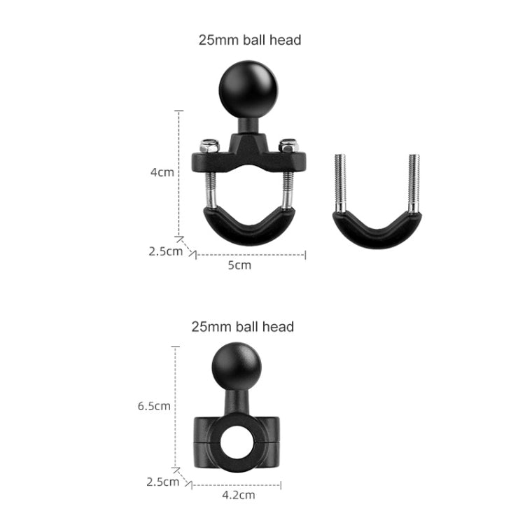 Motorcycle Clamps Handlebar Fixed Mount, 10 in 1 Crabs Selfie Stick, 9 in 1 Dual-Link Crabs Selfie Stick Kit, 3 in 1 U-Type Mount Selfie Stick, 9 in 1 Wrench O-Type Mount Crabs No Stick
