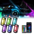 G6 RGB Colorful Car Chassis Light LED Music Atmosphere Light With 24-Button Remote Control, 6 in 1