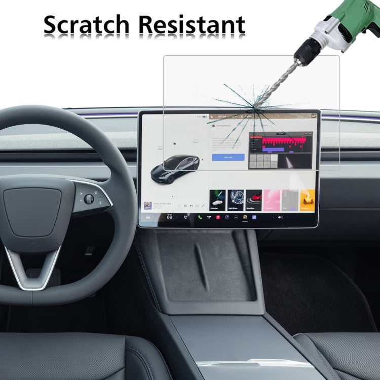 2pcs Car Navigator Protective Film Tempered Glass Film, For Tesla Model 3 2024, For XIAOMI SU7
