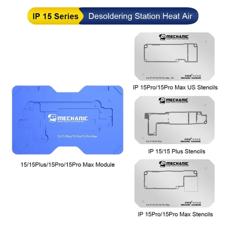 Mechanic Heat Air Desoldering Station Molds For iPhone 15 Series, For iPhone 15 Series Molds