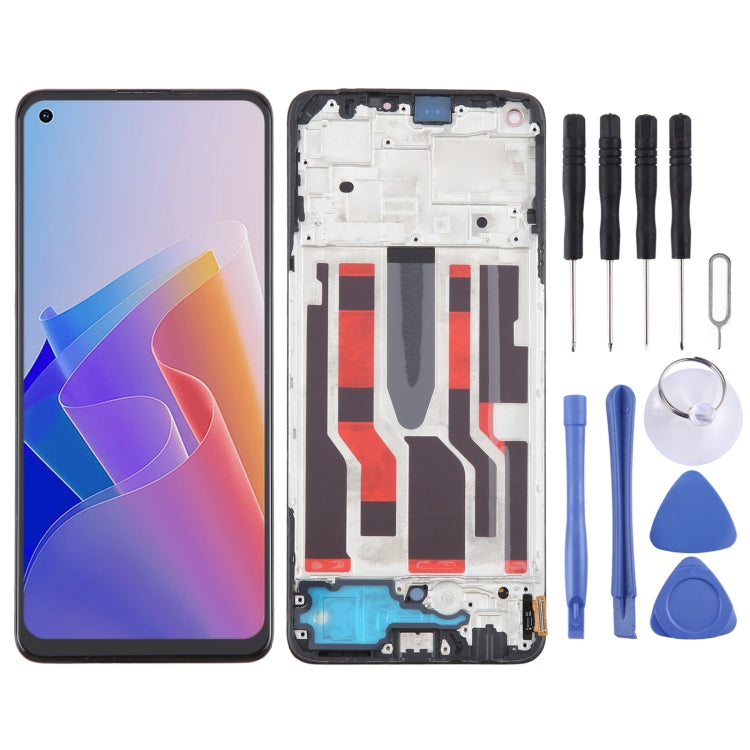 OLED LCD Screen Digitizer Full Assembly with Frame, For OPPO A78 4G CPH2565, For OPPO Reno8 Z 5G, For OPPO Reno8 4G, For OPPO Reno8 Lite 5G, For OPPO Reno8 5G, For OPPO F21 Pro 5G, For OPPO F21 Pro, For OPPO Reno7 Lite, For OPPO Reno7 4G               ...