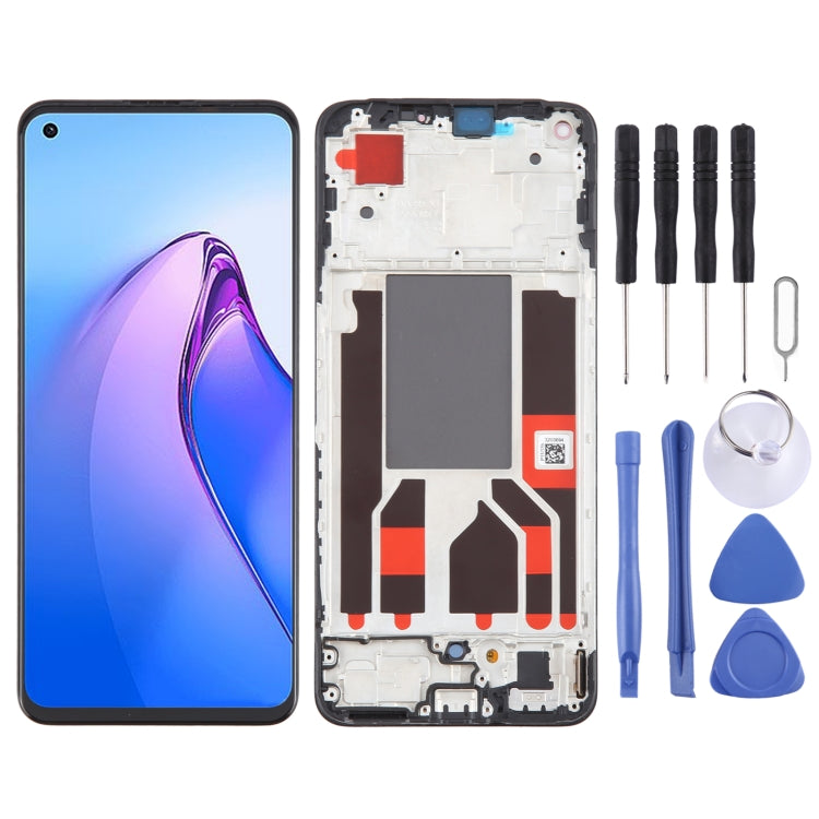 OLED LCD Screen Digitizer Full Assembly with Frame, For OPPO A78 4G CPH2565, For OPPO Reno8 Z 5G, For OPPO Reno8 4G, For OPPO Reno8 Lite 5G, For OPPO Reno8 5G, For OPPO F21 Pro 5G, For OPPO F21 Pro, For OPPO Reno7 Lite, For OPPO Reno7 4G               ...