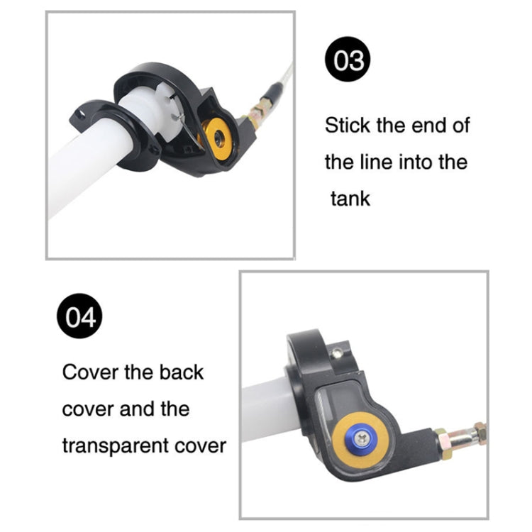Off-road Motorcycle Modified 22mm Handle Throttle Clamp Hand Grip Big Torque Oil Visual Throttle Accelerator for with Cable