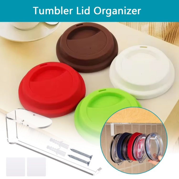 YX102 Acrylic Cup Lid Storage Rack