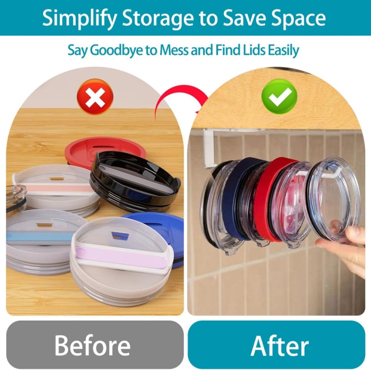 YX102 Acrylic Cup Lid Storage Rack