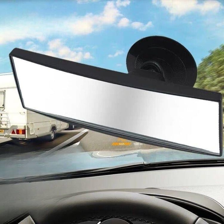 3R 3R-123 Car Suction Cup Curved Wide Angle Rear View Mirror, 3R-123