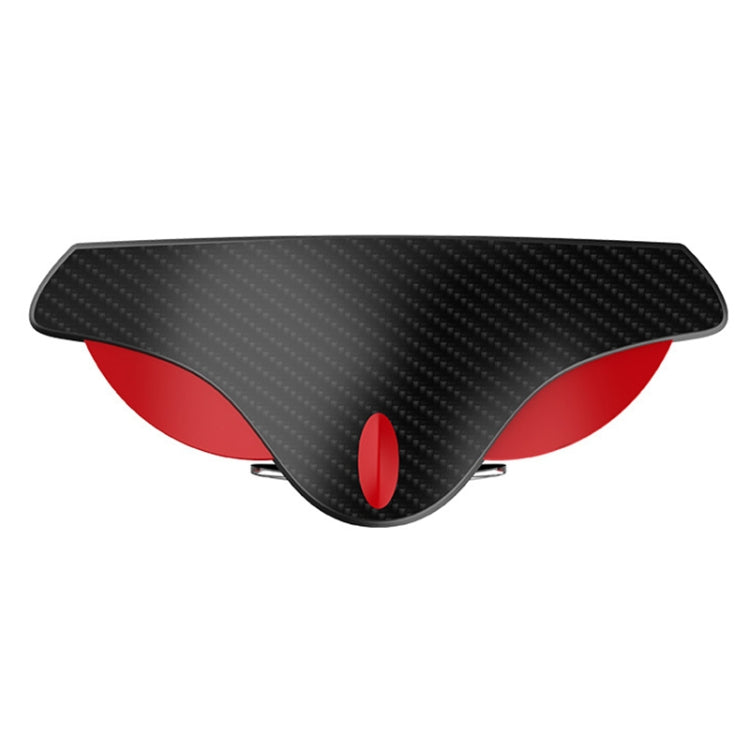 3R 3R-157 2 in 1 Car Auxiliary HD Blind Spot Mirror with Carbon Fiber Texture Rain Shield, Round Shape, Oval Shape