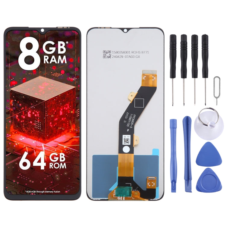 OEM LCD Screen with Digitizer Full Assembly, For itel A80, For itel P65, For itel S18 Pro, For itel P40+, For itel P55 5G, For itel RS4, For itel S24, For itel P55+, For itel P55, For itel A05s, For itel A70, For itel A60s, For itel A04, For itel S23  ...