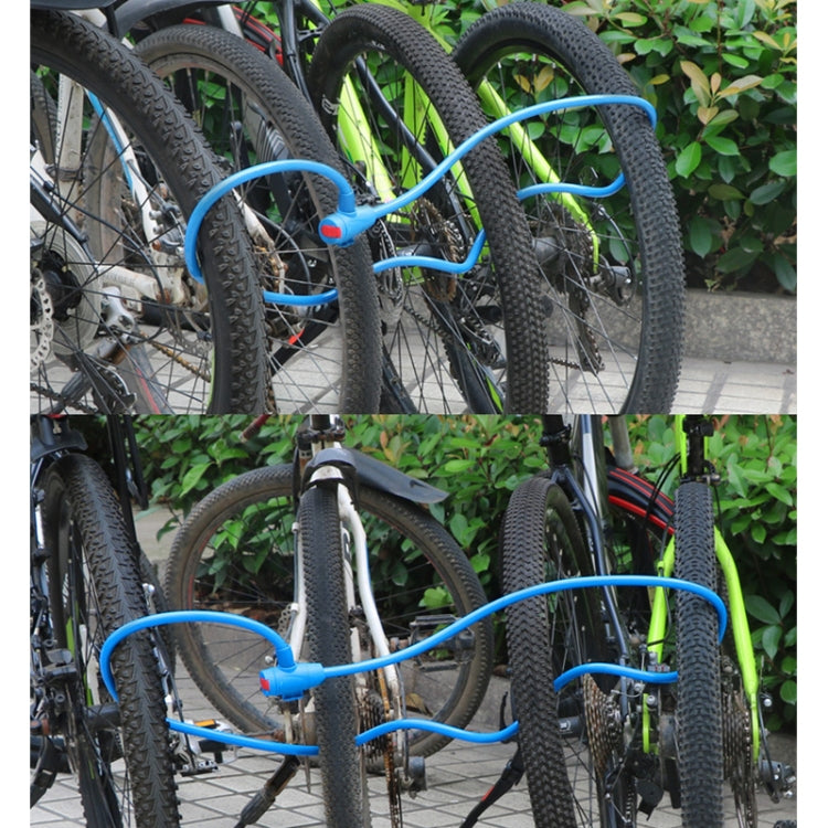 Bicycle Portable Anti-theft Lock Steel Cable Lock with Lock Frame, A Style 100cm Black, A Style 120cm Black, B Style 100cm Black, B Style 120cm Black, B Style 150cm Black