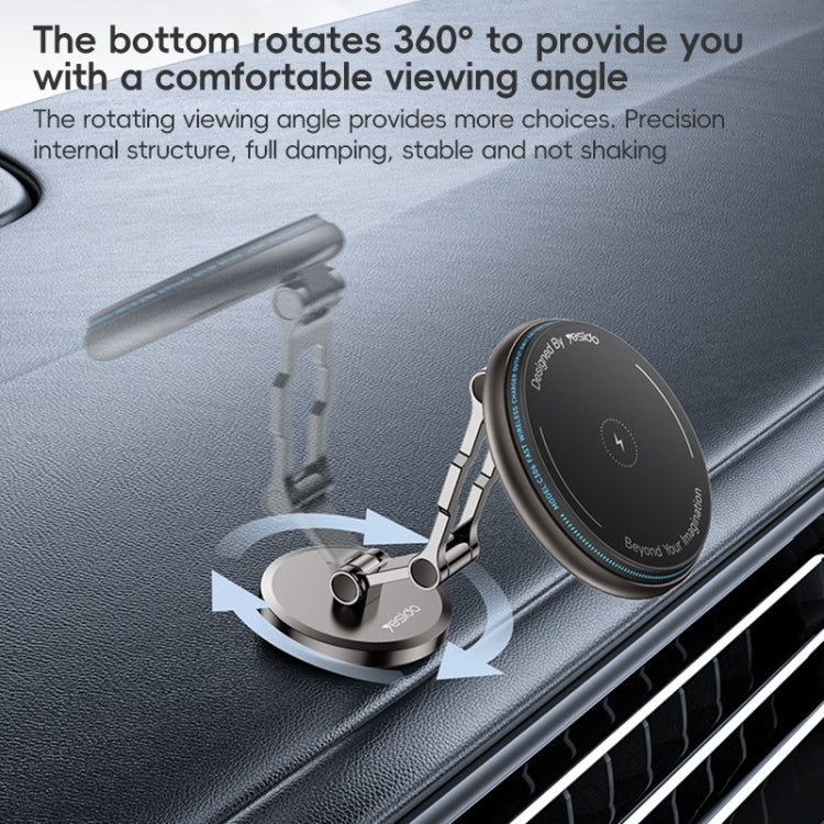 Yesido C306 15W Car Magnetic Wireless Charging Holder