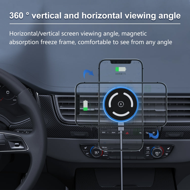 M68 15W Magnetic Wireless Charging Car Holder, M68