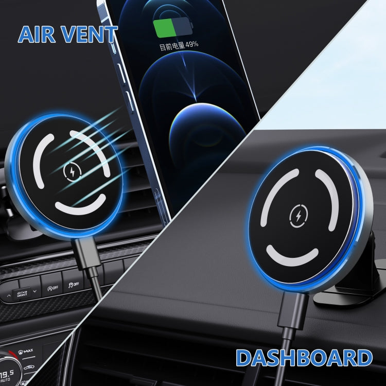 M68 15W Magnetic Wireless Charging Car Holder, M68