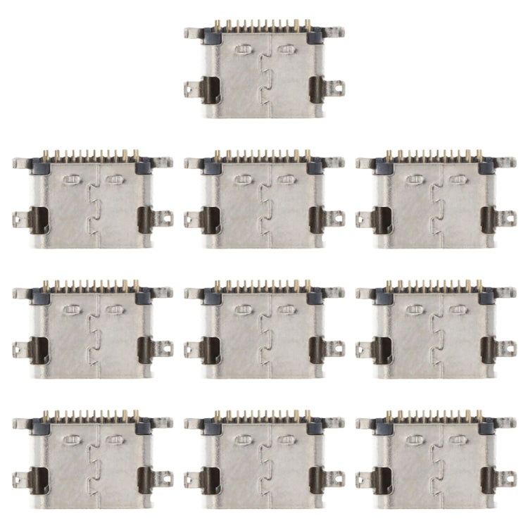10pcs Charging Port Connector, For Alcatel 3T 10 2020 8094, For Alcatel 1T 10 2020 8092