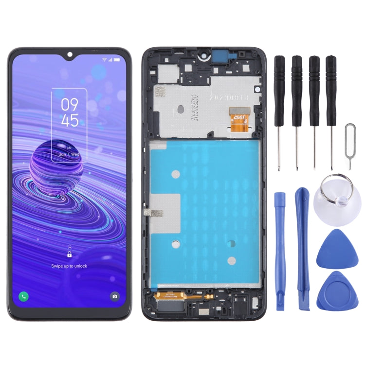 OEM LCD Screen Digitizer Full Assembly with Frame, For TCL 50 SE, For TCL 40 NxtPaper 5G, For TCL 40 NxtPaper 4G, For TCL 406 T506K, For TCL 40 XE, For TCL 40 XL T608M, For TCL 40 SE, For TCL 408 T507D1, For TCL 405 T506D, For TCL 40 R T771K           ...