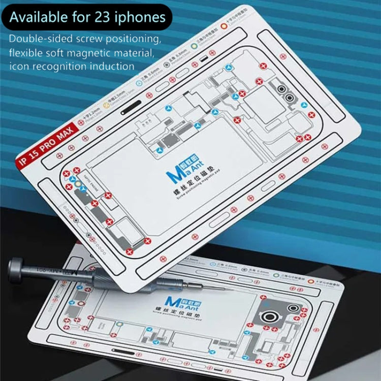 MaAnt Double-sided Screw Positioning Flexible Soft Magnetic Pad, For iPhone 15 Pro Max, For iPhone 15 Pro, For iPhone 15 Plus, For iPhone 15, For iPhone 14 Plus, For iPhone 14, For iPhone 14 Pro, For iPhone 14 Pro Max, For iPhone 13 Pro Max            ...