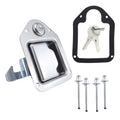 Trailer / Yacht / Truck Stainless Steel Tool Box Lock Paddle Latch & Keys, 1 Set