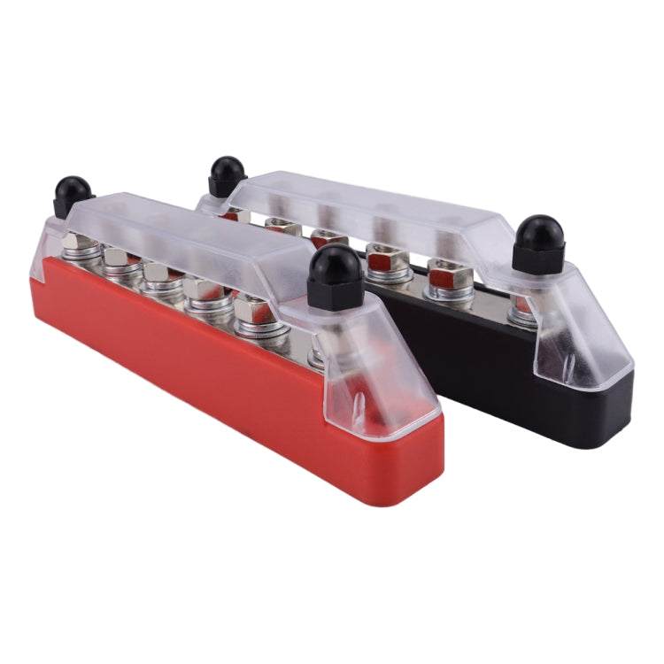 Pair 6 Way 48V 150A M6 Power Distribution Block Terminal Studs, CP-4427