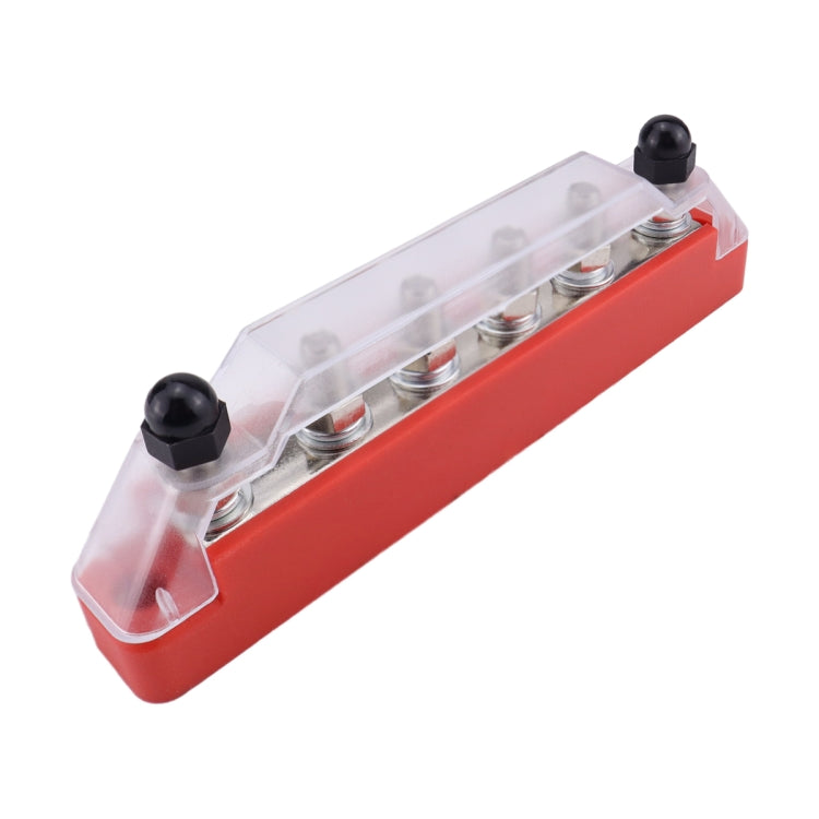 Pair 6 Way 48V 150A M6 Power Distribution Block Terminal Studs, CP-4427