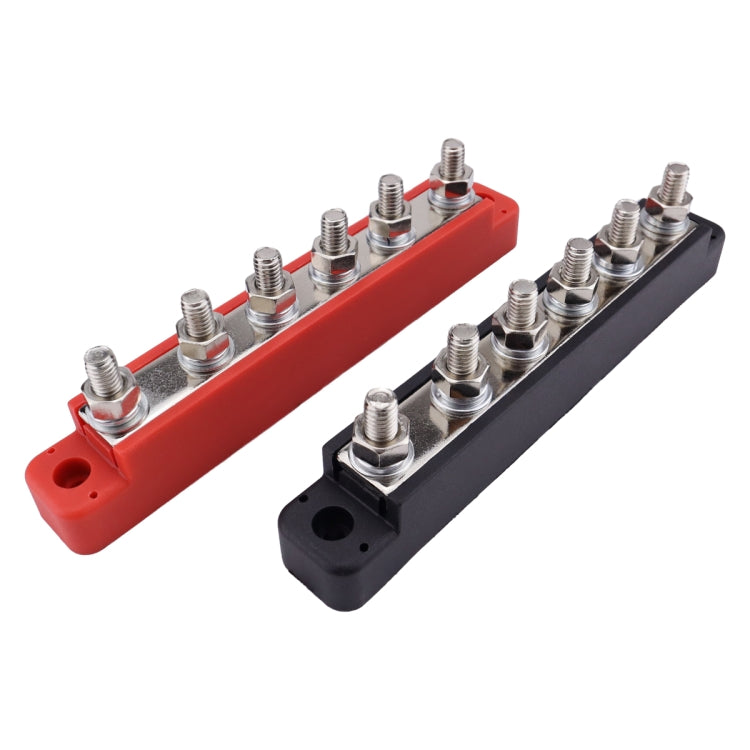 Pair 6 Way 48V 150A M6 Power Distribution Block Terminal Studs, CP-4427