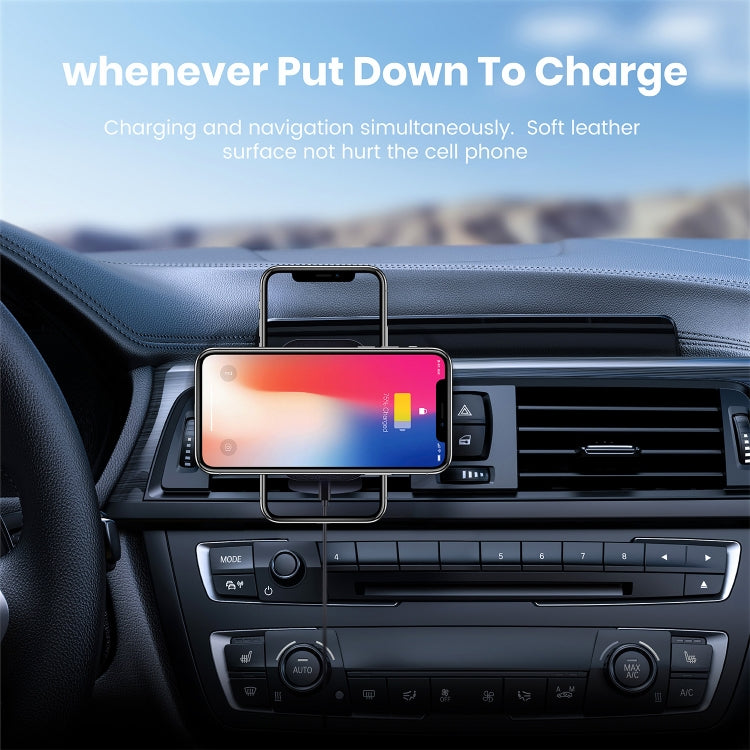 CW12 15W Max QI Standard Magnetic Wireless Charging Car Holder, CW12