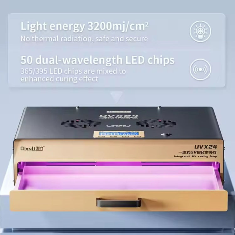 Qianli UVX24 16 inch Powerful Integrated UV Curing Lamp Box, US Plug, UK Plug, EU Plug
