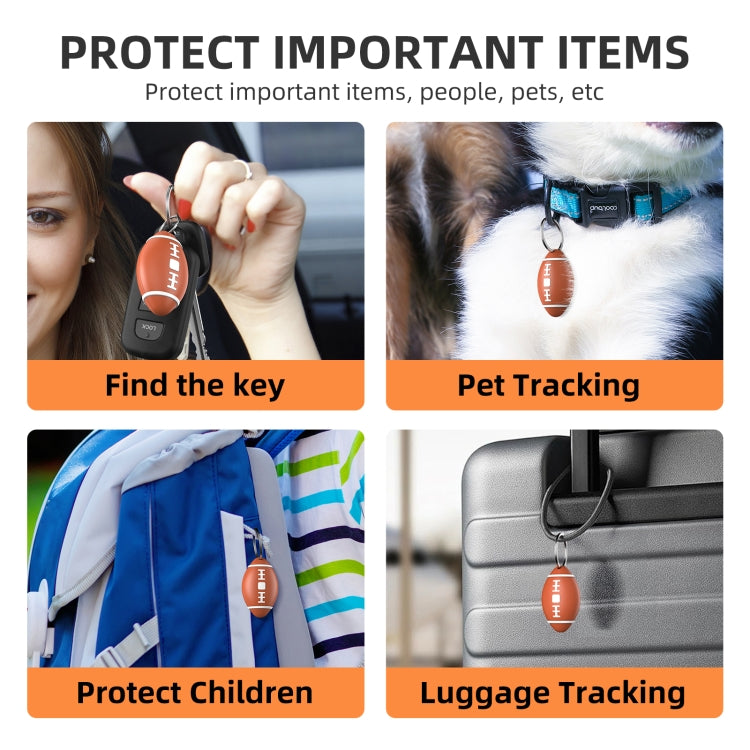 F6 Rugby Shape Global Location Tracker Anti-lost Device, F6